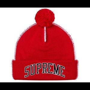 Supreme contrast stitch beanie